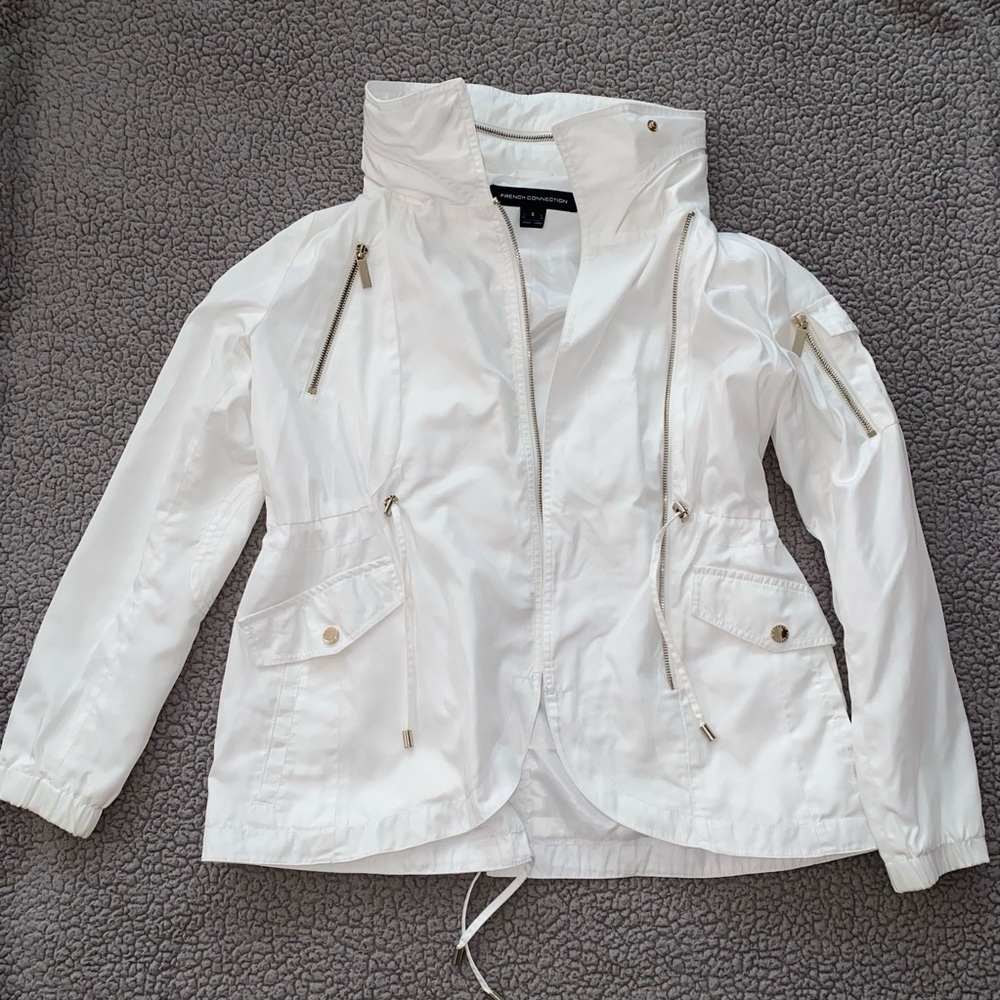 French Connection White Rain Jacket - image 1